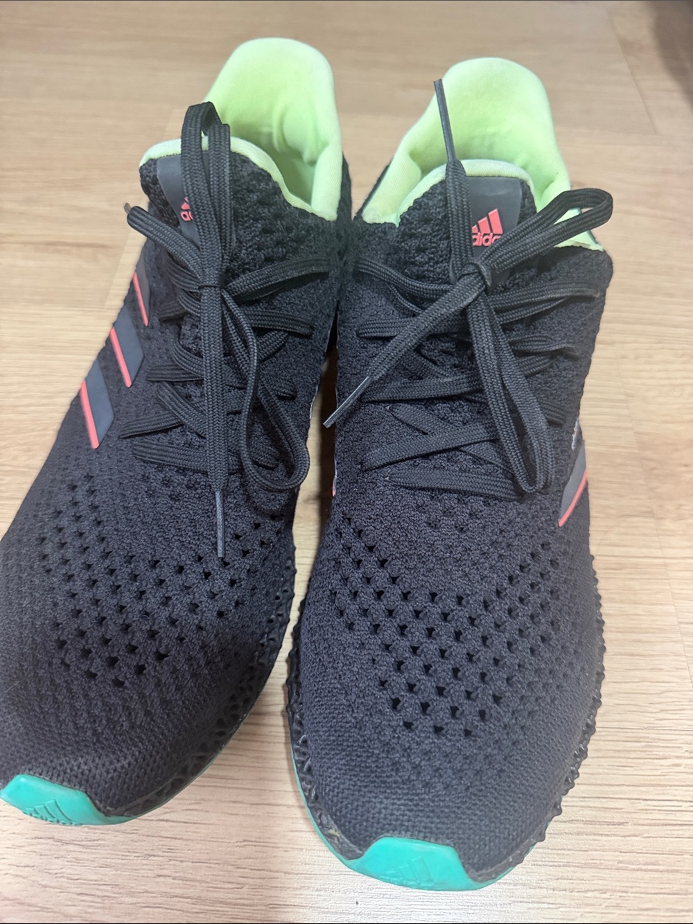 Adidas Ultraboost Primeknit Men’s Running Shoes Black Neon